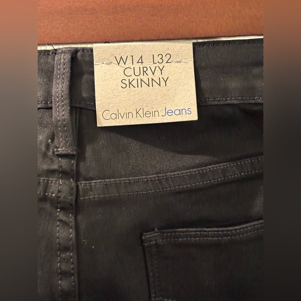 Calvin Klein Jeans Black Skinny Women Jeans NWT - Picture 6 of 9